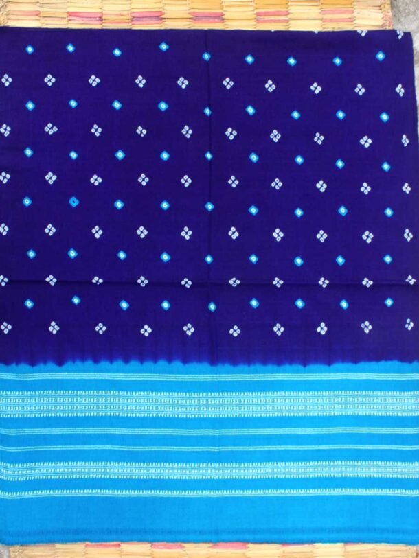 Blue-Tie-dye-Bhujodi-woolen-shawl