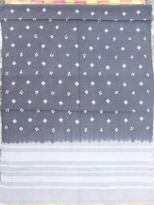 Grey-Tie-dye-Bhujodi-woolen-shawl
