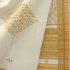 Off-white-and-Yellow-Mirrorwork-Bhujodi-woolen-Shawl