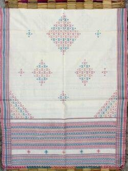 White--handwoven-Mirrorwork-Bhujodi-Shawl