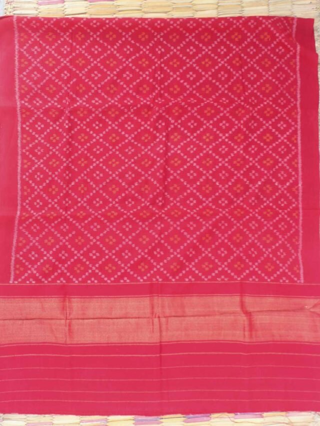Dark-red-patan-patola-pure-wool-shawl