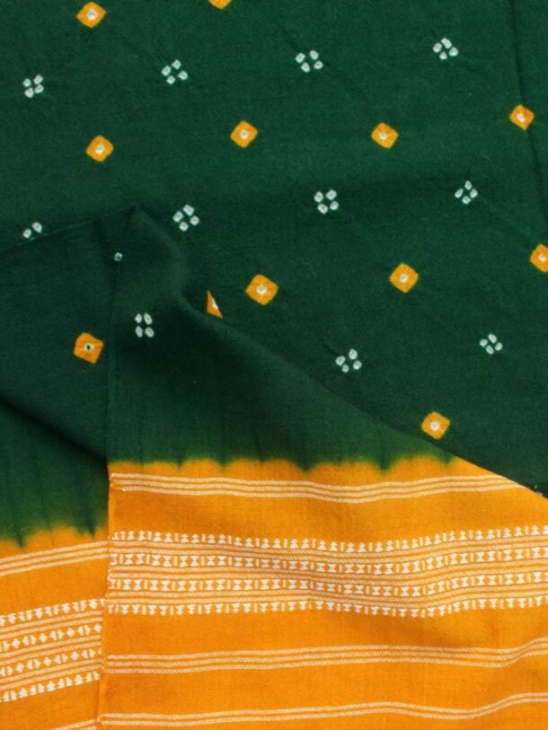 Green-and-Yellow-Bandhani-pure-wool-shawl