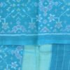 Greenish-Blue-handwoven-patan-patola-pure-wool-shawl-Shilphaat