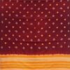 Maroon-and-Yellow-Tie-dye-Bhujodi-woolen-shawl