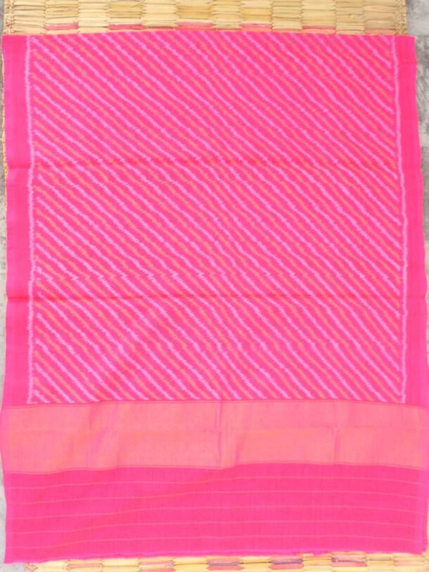 Peach-pink-patan-patola-pure-wool-shawl