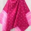 Pink-Bandhej-pure-wool-bhujodi-shawl-Shilphaat