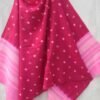 Pink-Bandhej-pure-wool-shawl-Shilphaat