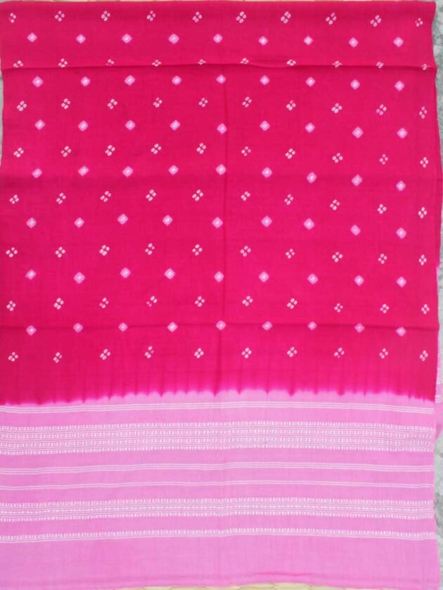 Pink-Tie-dye-Bhujodi-woolen-shawl