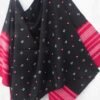 Red-and-Black-Bandhej-pure-wool-shawl Shilphaat