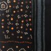 Black-Bandhej-mirrorwork-wool-scarf by Shilphaat