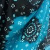 Black-and-blue-Bandhej-mirrorwork-woolen-shawl