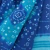 Blue--Bandhej-mirrorwork-woolen-shawl