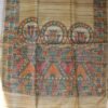 Greenish-Beige-madhubani-handpainted-bhagalpuri-silk-dupatta