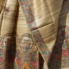 Greenish-Beige-madhubani-pure-ghicha-silk-dupatta