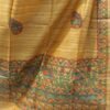 Yellow-Brown-madhubani-pure-ghicha-silk-dupatta