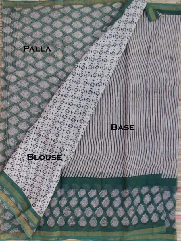 Green,-Black,-white-block-printed-Kota-cotton-saree