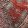 Red-and-Black-Bagru-printed-kota-doria-stole