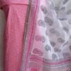 Pink-and-white-Cotton-kurta-kota-dupatta-set-Shilphaat