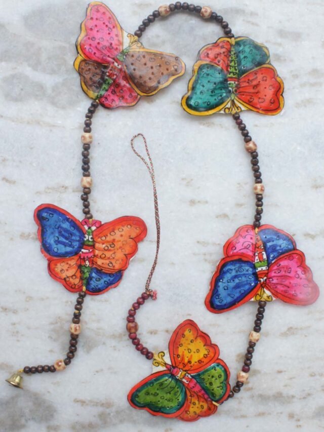 Butterfly-Tholu-bommalata-wall-hanging Shilphaat