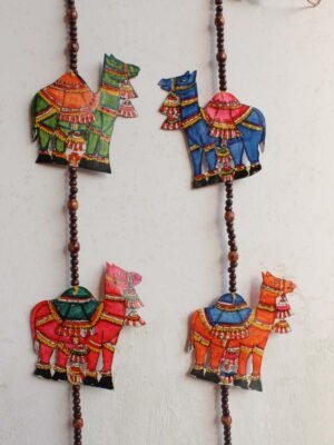 Tholu-bommalata-camel-wall-hanging-toran-Shilphaat