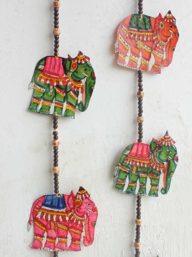 Tholu-bommalata-elephant-door-hanging-toran-Shilphaat
