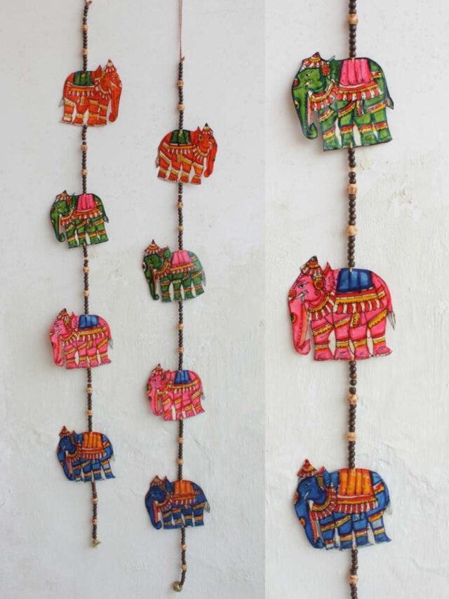 Tholu-bommalata-elephants-door-hanging-Shilphaat