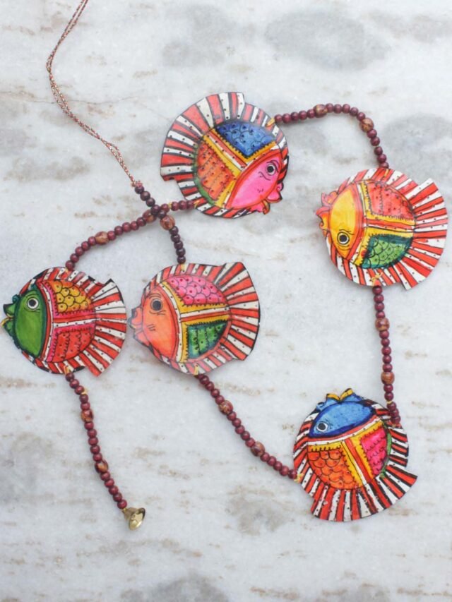 Tholu-bommalata-little-fish-wall-hanging-toran-Shilphaat