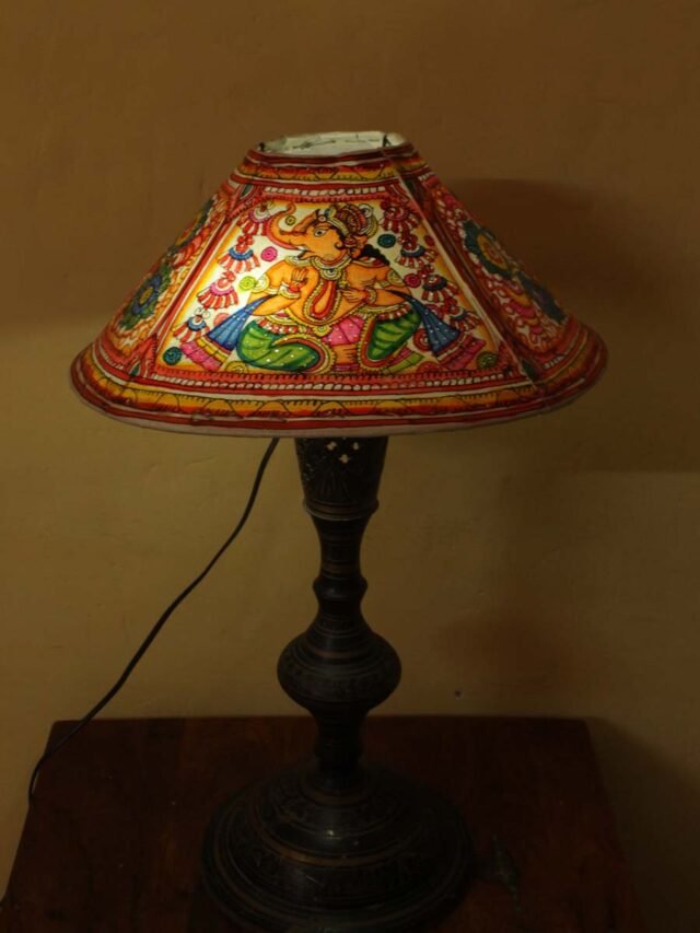Ganesha-tholu-bommalata-table-lamp at Shilphaat