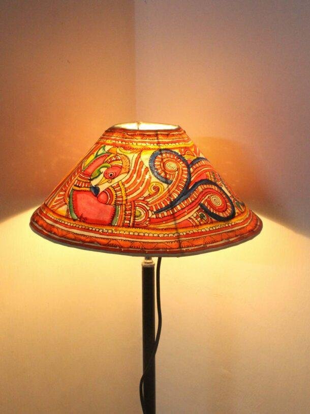 Peacock-tholu-bommalata-lampshade-Shilphaat