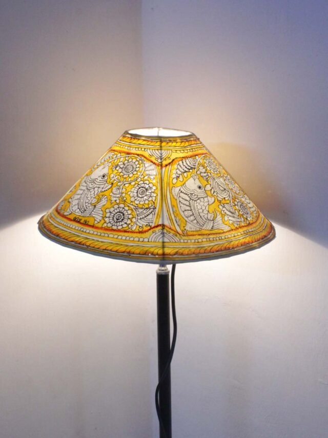 Yellow-fishes-tholu-bommalata-lamp Shilphaat
