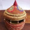 Golden-Zari-Lace-wooden-Sindoor-box at Shilphaat.com