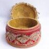 Sequins-red-velvet-lace-wooden-Sindoor-dani at Shilphaat.com