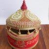 Shubh-vivah-big-wooden-Sindur-box at Shilphaat.com