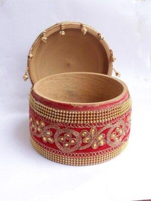 zari-multicolour-lace-wood-Sindur-dani at Shilphaat.com