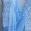 Cornflower-Blue-georgette-chikankari-dress-material at Shilphaat.com