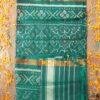 Dark-Jade-Green-Patola-pure-silk-dupatta at Shilphaat.com