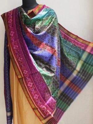 Multicolour-Patan-Patola-silk-dupatta at Shilphaat.com