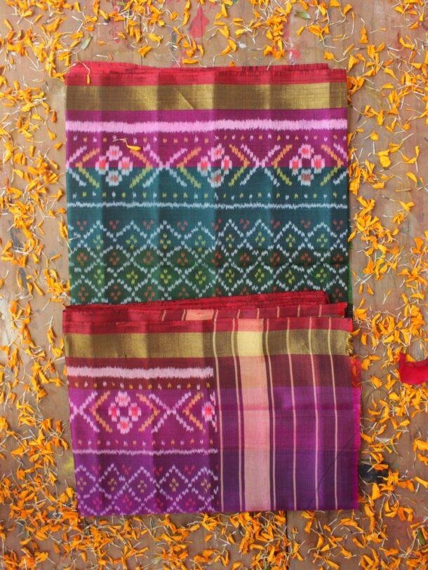 Multicolour-Patola-pure-silk-dupatta at Shilphaat.com