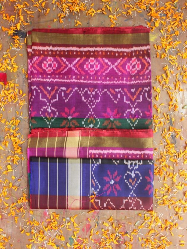 Patola-Multicolour-pure-silk-dupatta at Shilphaat.com