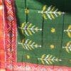 Red-and-Green-Patan-Patola-silk-scarf at Shilphaat.com