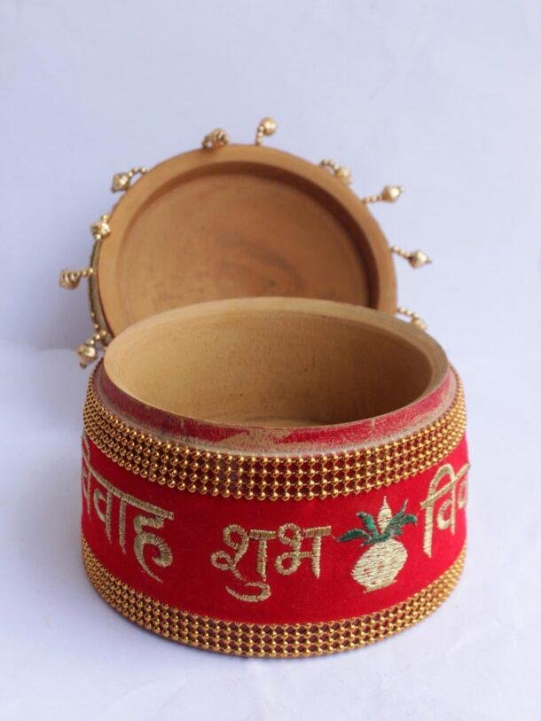 red-shubh-vivah-lace-Sindoor-dani at Shilphaat.com