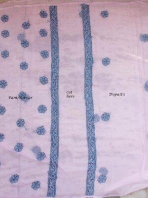 Blue-and-Pink-georgette-chikankari-salwar-suit at Shilphaat.com