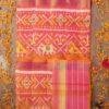 Dark-Peach-Patan-Patola-pure-silk-dupatta-Shilphaat