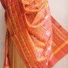 Dark-Peach-Patan-Patola-silk-dupatta at Shilphaat.com