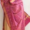 Magenta-Patan-Patola-handwoven-silk-dupatta at Shilphaat.com