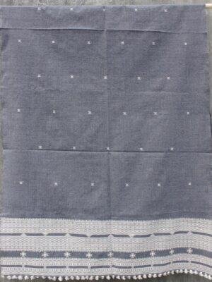 Grey-Bhujodi--handwoven-shawl at Shilphaat.com