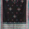 Multicolour-Black-Mirrorwork-Bhujodi-wool-shawl at Shilphaat.com