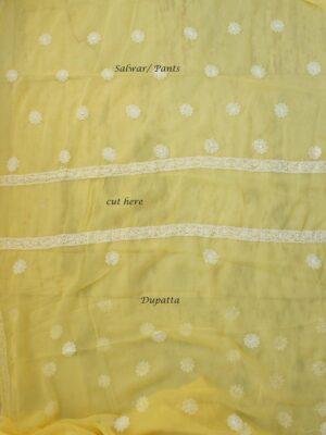 Mustard-Yellow-georgette-chikankari-salwar-suit at Shilphaat.com