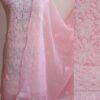 Pastel-Peach-georgette-chikankari-3pc-dress-material at Shilphaat.com