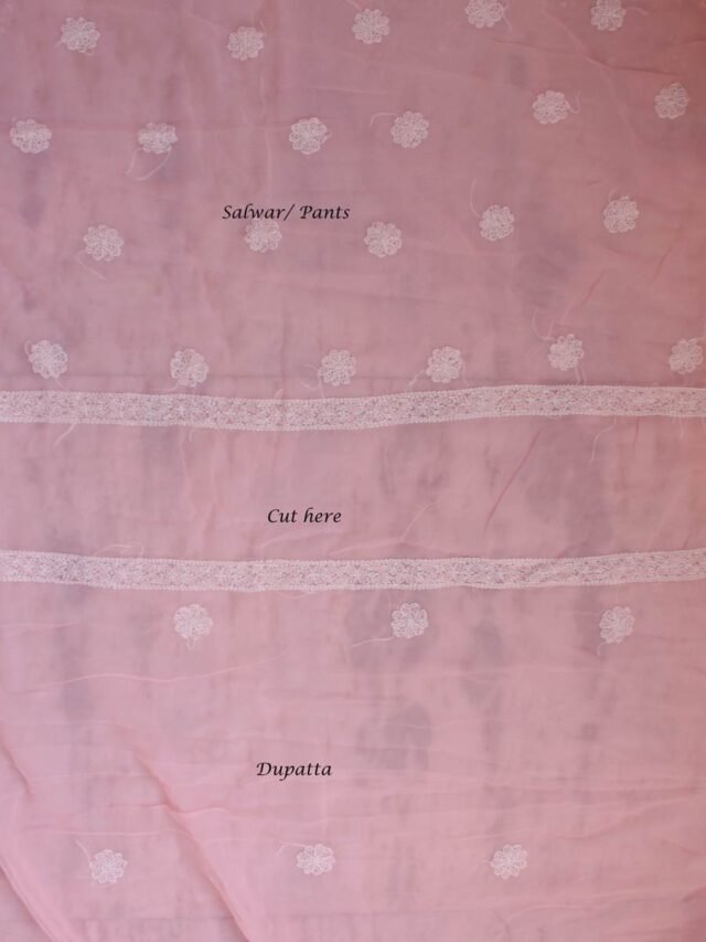 Pastel-Peach-georgette-chikankari-salwar-suit at Shilphaat.com
